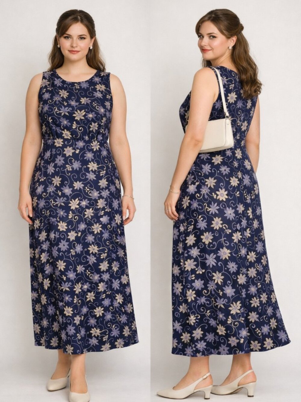 Vintage Byer Studio of California Sleeveless Floral Print Size 12